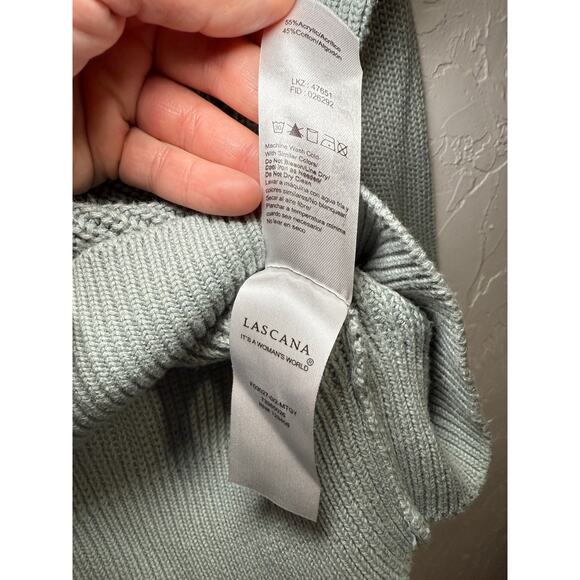 Lascana knit lace v neck sweater womens 0/2 cozy boho‎ chic coquette ethereal - Picture 6 of 10